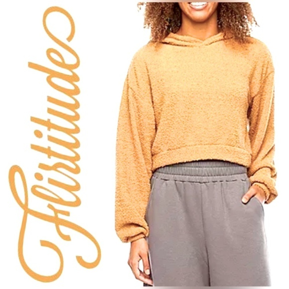 Flirtitude Hooded V-Neck Sweater for Fall in Gorgeous Pumpkin Ale 🧡